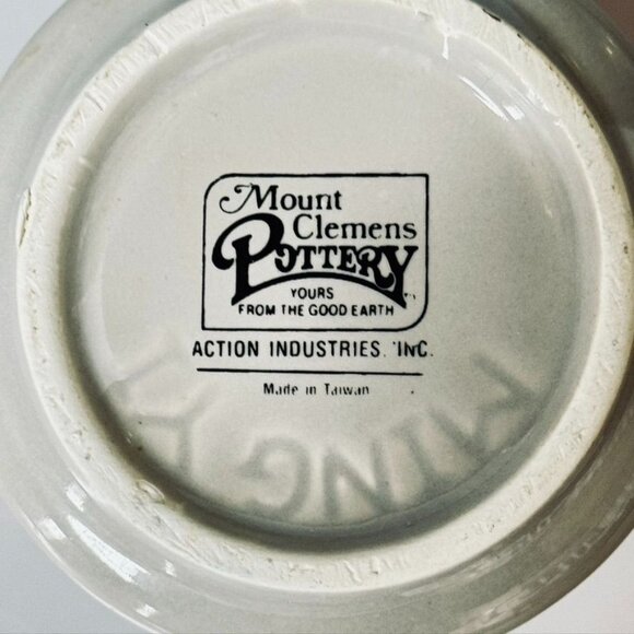 Mount Clemens Pottery Fox Face Mug Beige Ceramic Coffee Cup - Picture 5 of 6